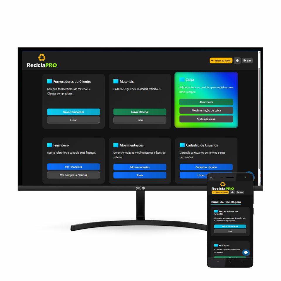Reciclapro. O Melhor Sistema Web Para Empresas De Reciclagem